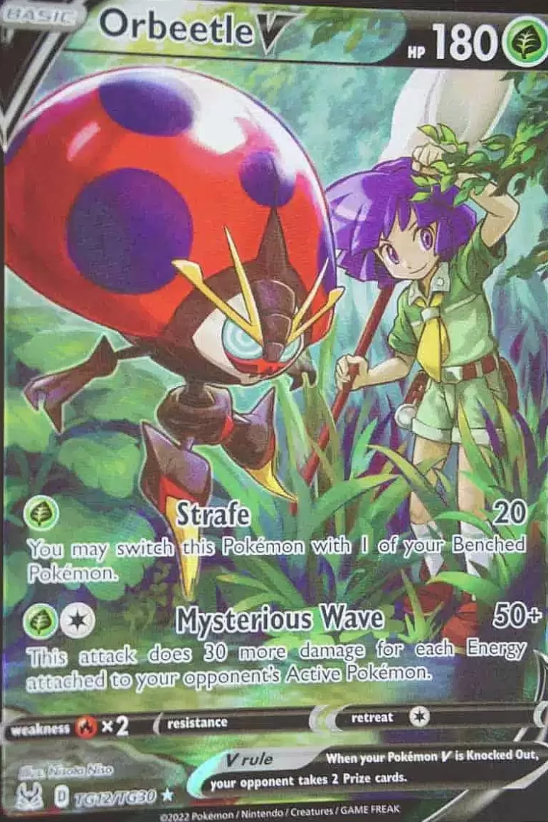 Pocket Monster Pokémon Kort-Orbeetle V Tg12/Tg30