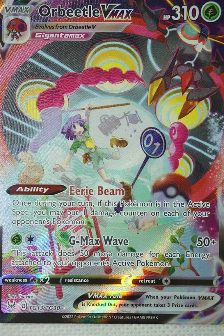 Pocket Monster Pokémon Kort-Orbeetle Vmax Tg13/Tg30