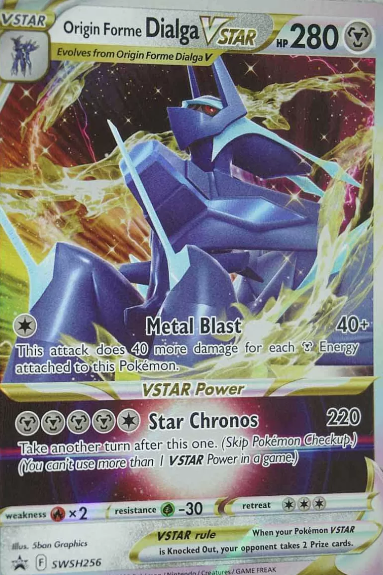 Pocket Monster Pokémon Kort-Origin Forme Dialga Vstar Swsh256 Full Art