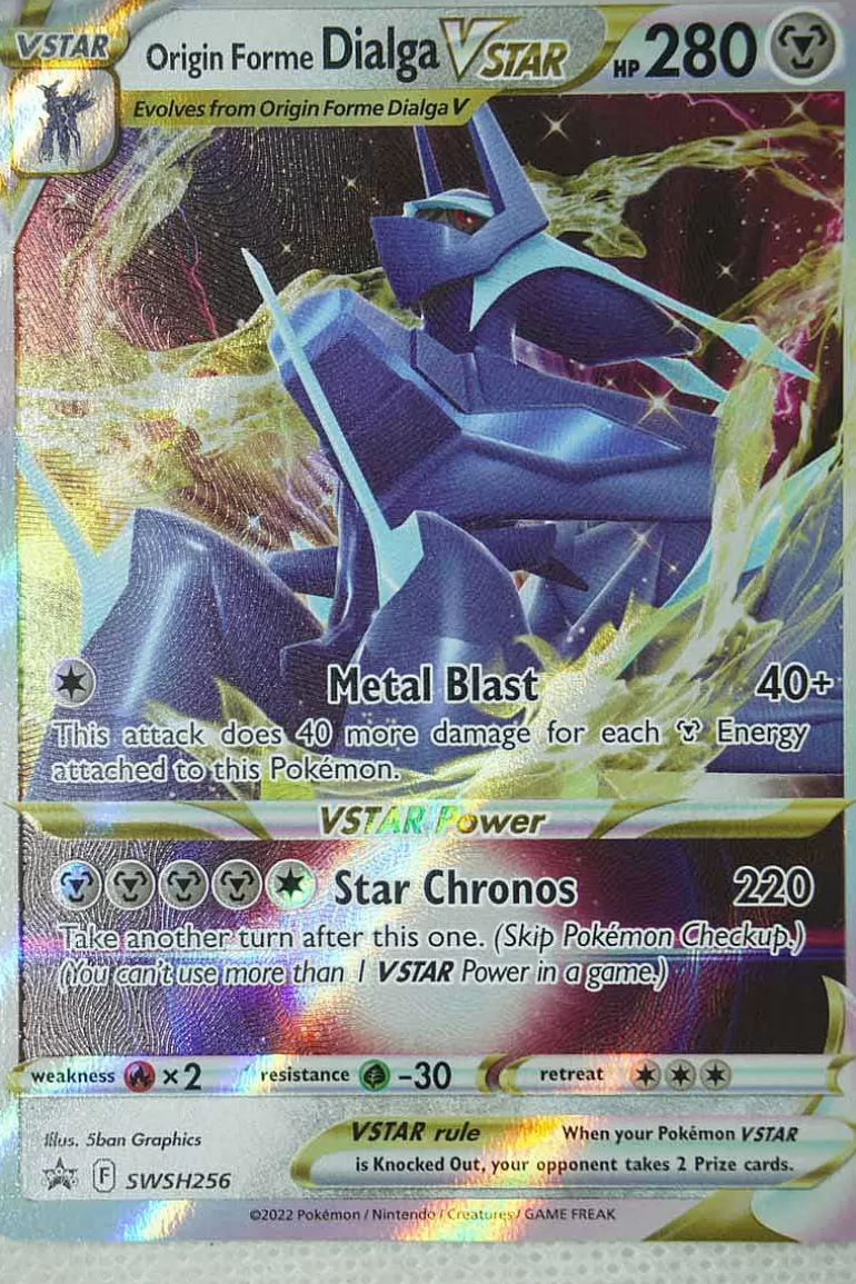 Pocket Monster Pokémon Kort-Origin Forme Dialga Vstar Swsh256 Full Art