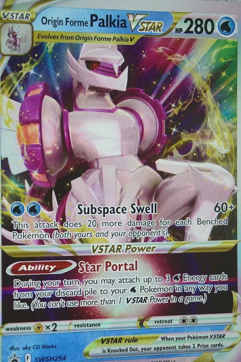 Pocket Monster Pokémon Kort-Origin Forme Palkia Vstar Swsh254 Full Art Stor