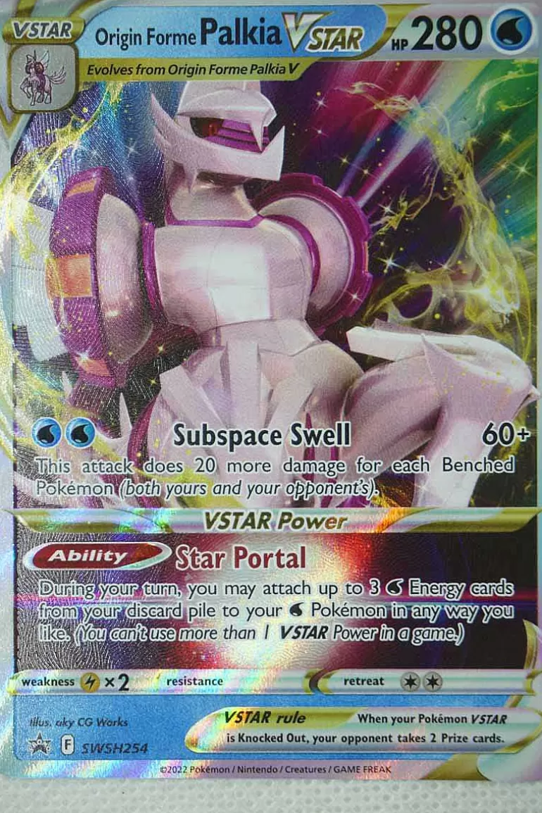 Pocket Monster Pokémon Kort-Origin Forme Palkia Vstar Swsh254 Full Art Stor