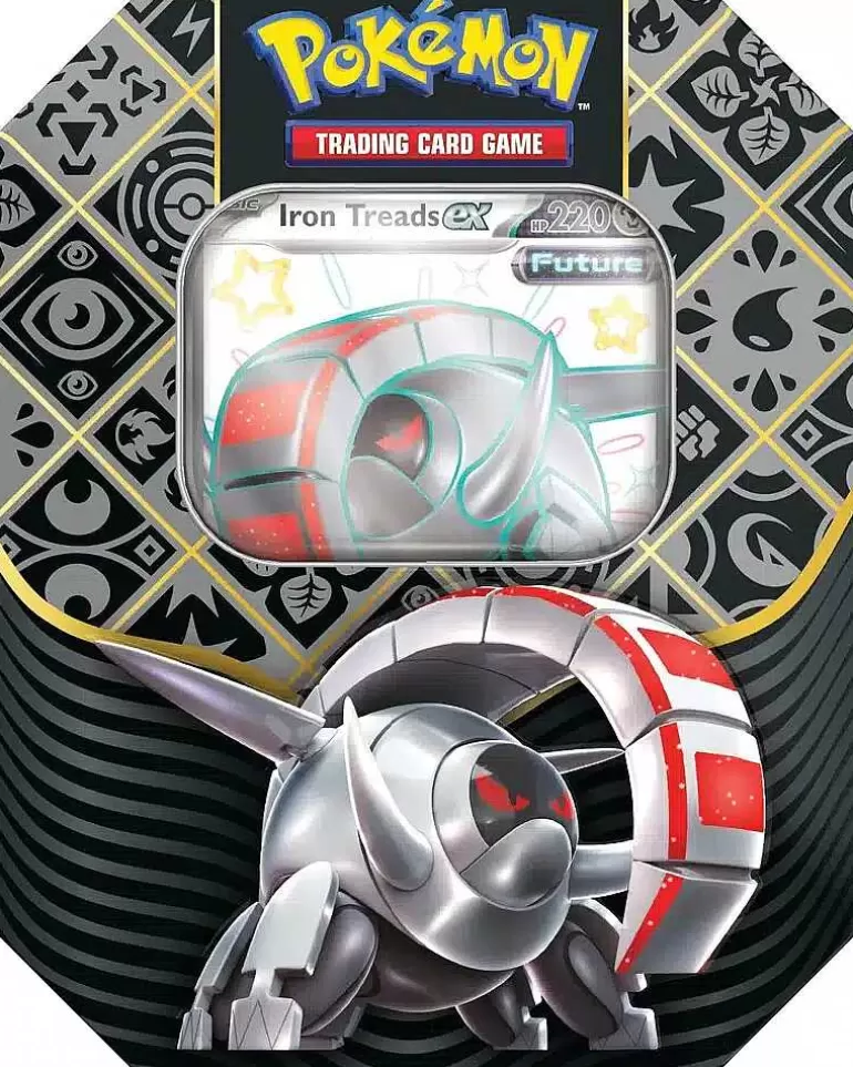 Pocket Monster Pokémon Kort-Paldean Fates Tin Med 4 Boosters Scarlet & Violet