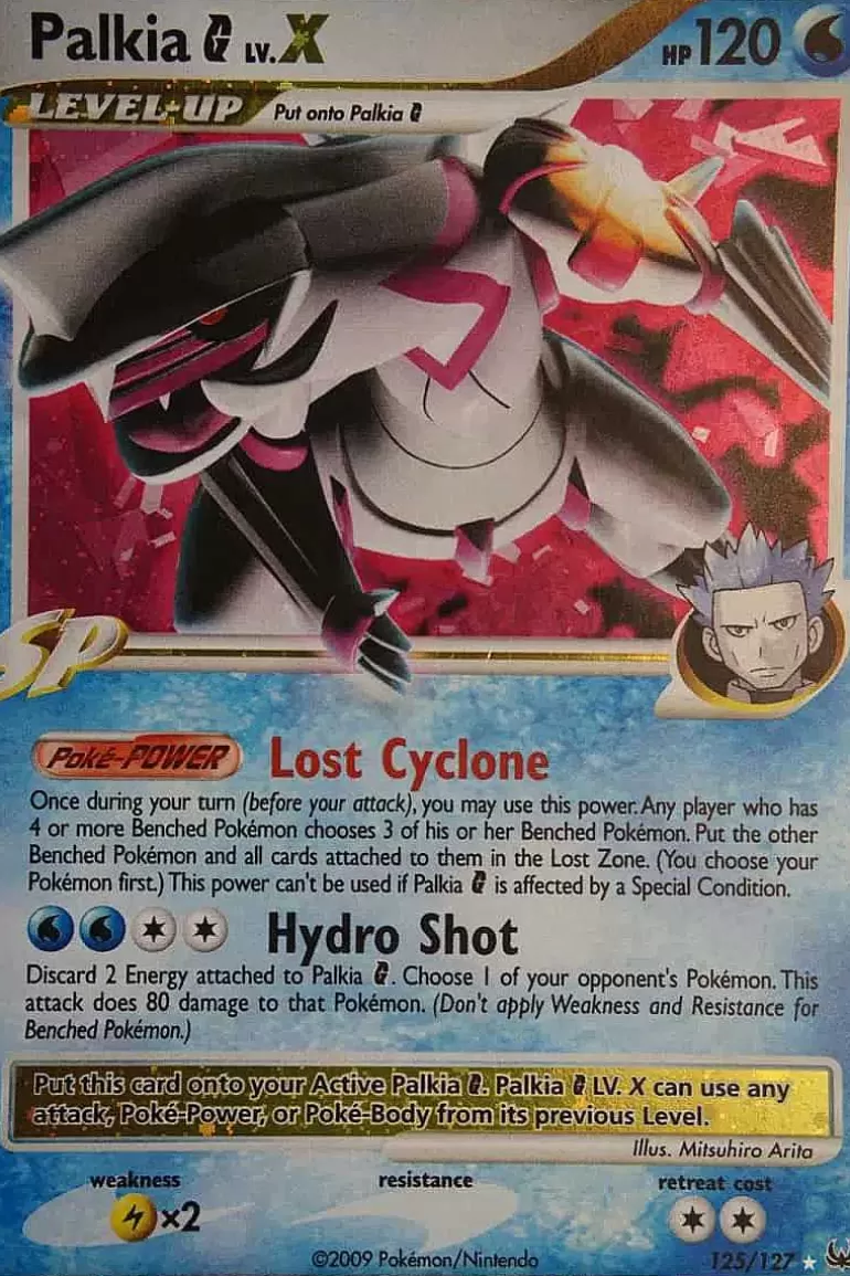 Pocket Monster Pokémon Kort-Palkia G Lv.X 125/127 Ultra Rare
