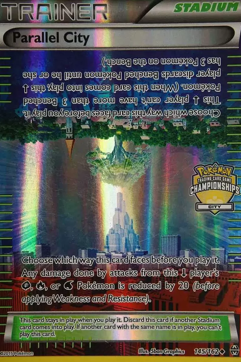 Pocket Monster Pokémon Kort-Parallel City 145/162 (City Championships) Holo Promo