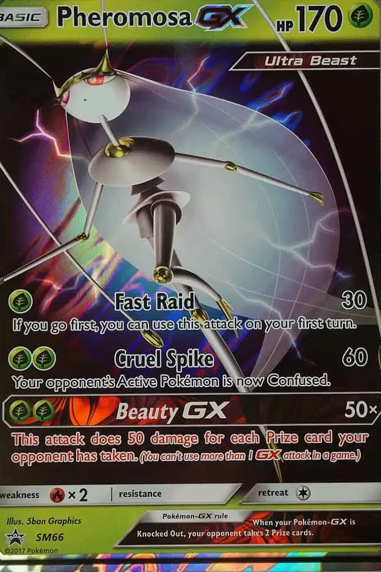 Pocket Monster Pokémon Kort-Pheromosa Gx Sm66 Stor