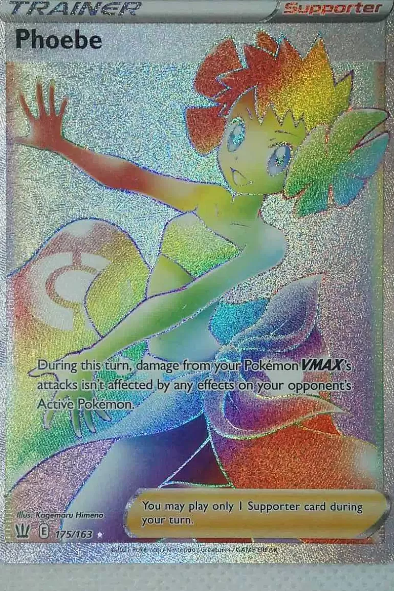 Pocket Monster Pokémon Kort-Phoebe 175/163 Hyper Rare