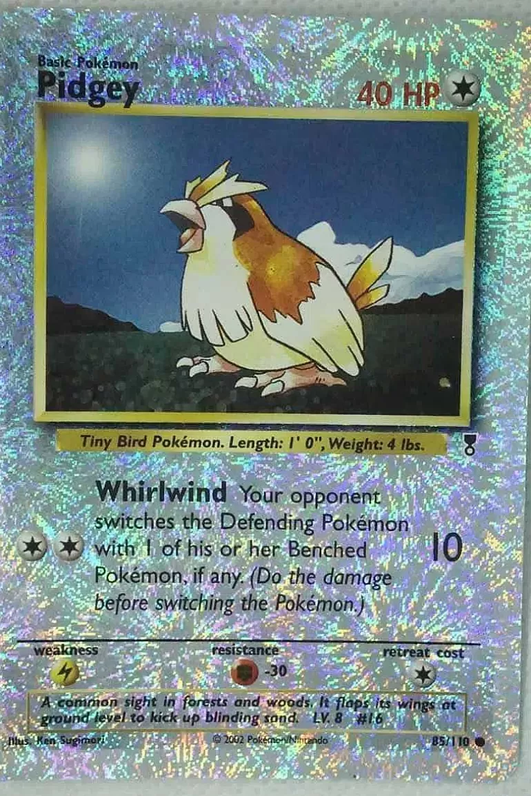 Pocket Monster Pokémon Kort-Pidgey 85/110 Special Holo Edition