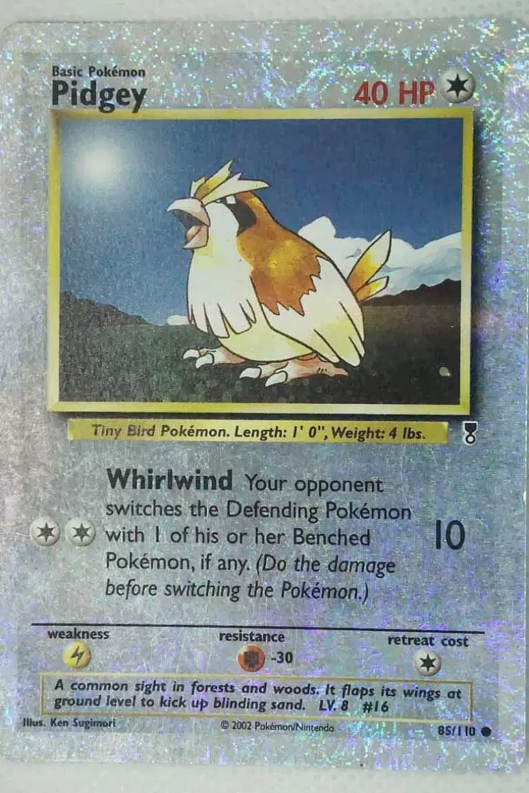 Pocket Monster Pokémon Kort-Pidgey 85/110 Special Holo Edition