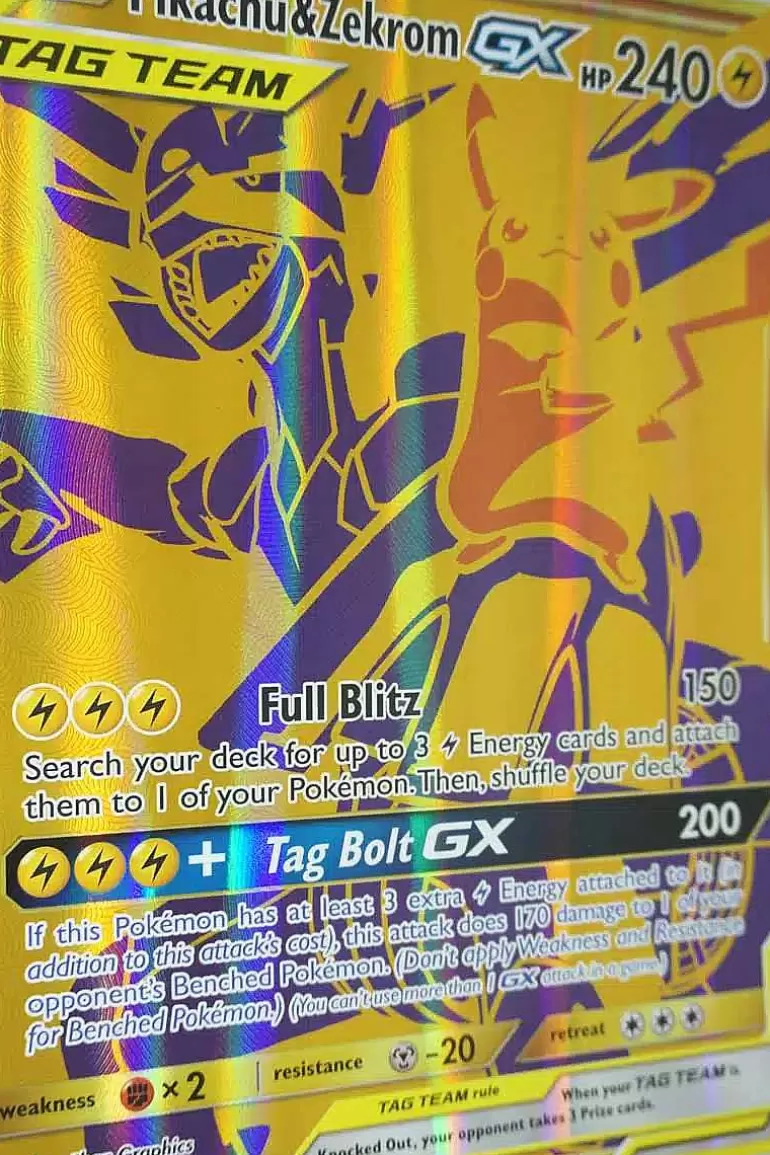Pocket Monster Pokémon Kort-Pikachu & Zekrom Gx Sm248