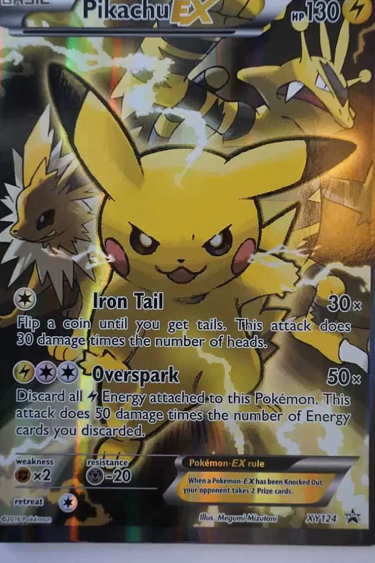 Pocket Monster Pokémon Kort-Pikachu Ex Xy124 Stor