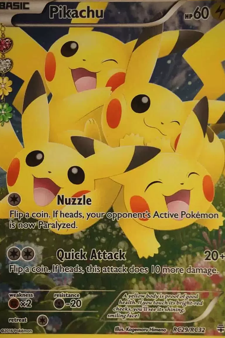 Pocket Monster Pokémon Kort-Pikachu Rc29/Rc32 Full Art