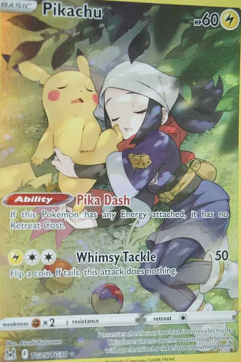 Pocket Monster Pokémon Kort-Pikachu Tg05/Tg30 Holo Rare