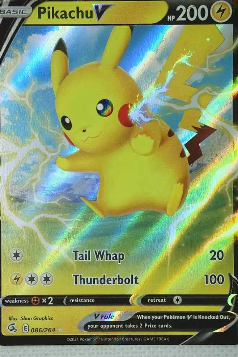 Pocket Monster Pokémon Kort-Pikachu V 86/264