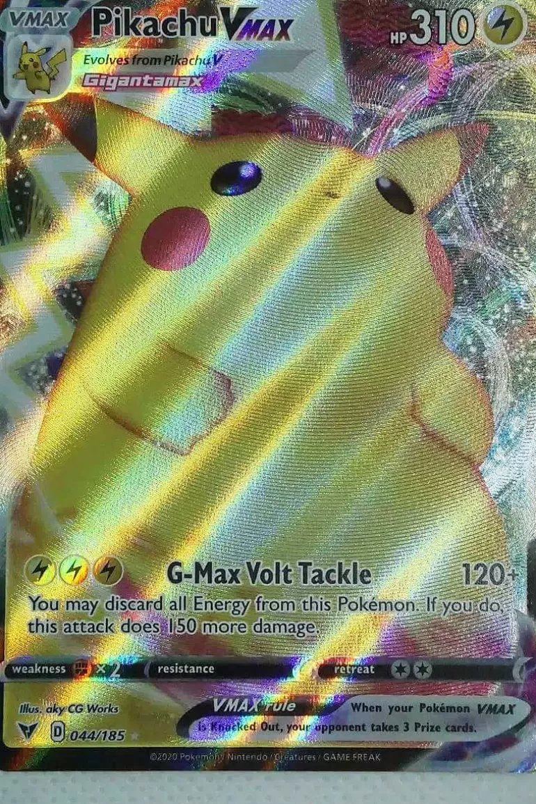 Pocket Monster Pokémon Kort-Pikachu Vmax 044/185