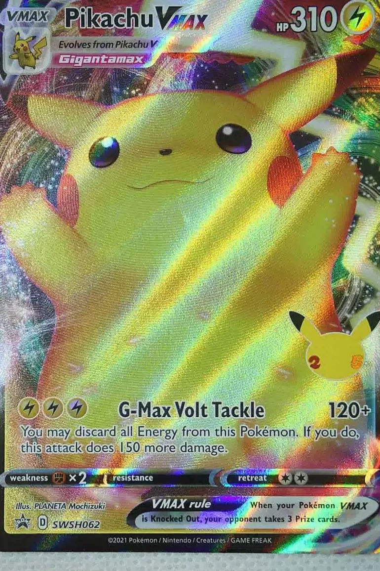 Pocket Monster Pokémon Kort-Pikachu Vmax Swsh062