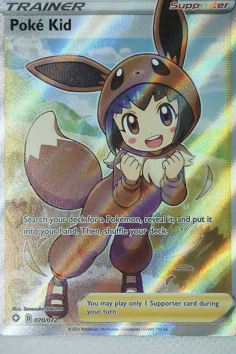 Pocket Monster Pokémon Kort-Poke Kid 70/72 Full Art