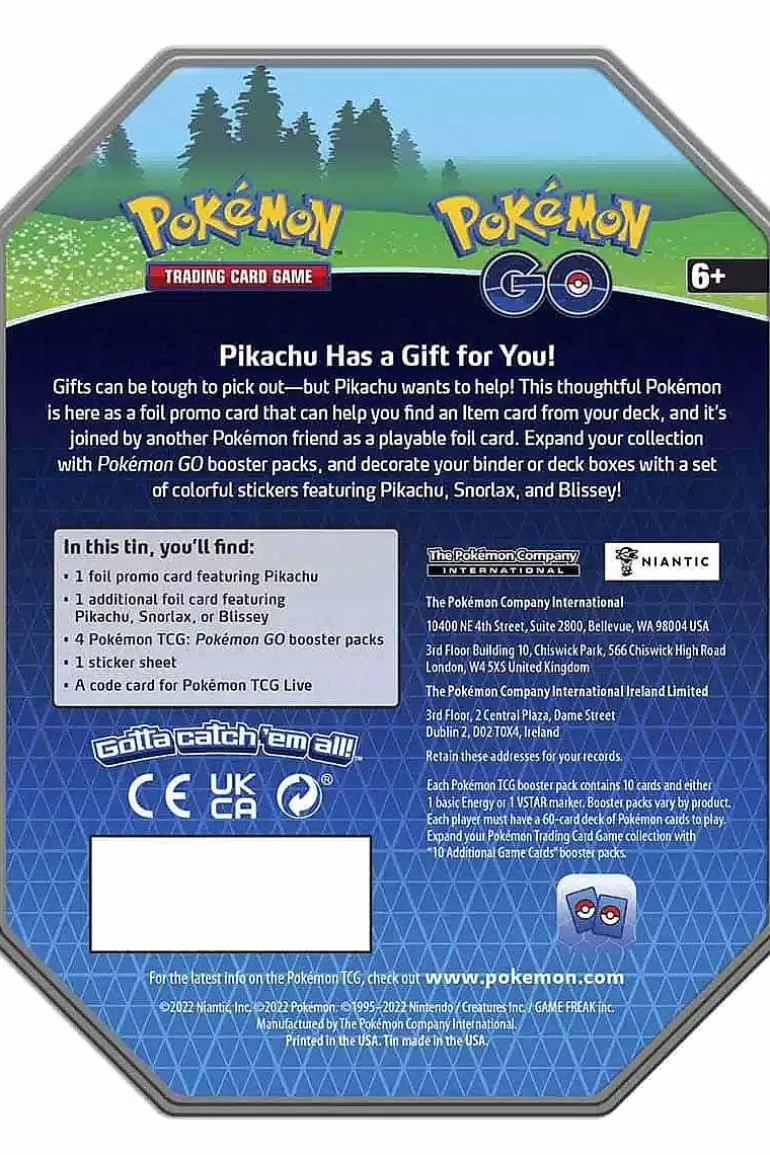 Pocket Monster Pokémon Kort-Pokemon Go Gift Tin