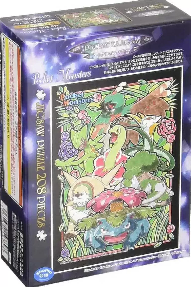 Pocket Monster Pokémon Til Børneværelset-Pokemon Grass Type Puslespil