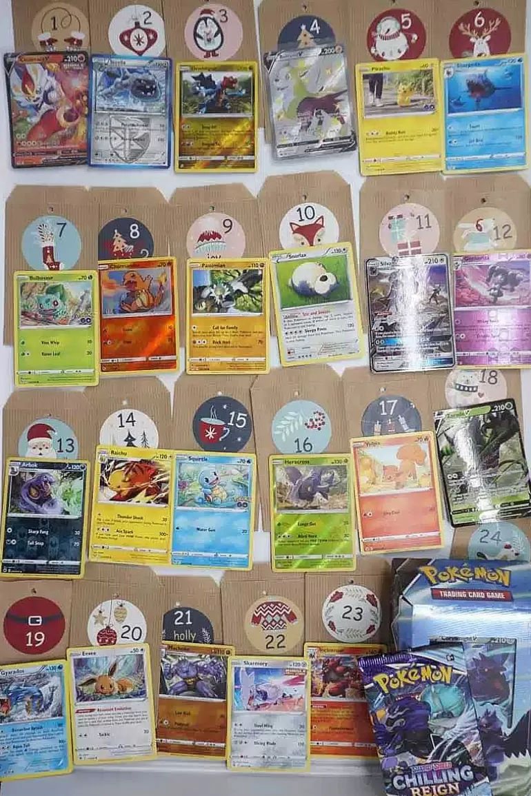 Pocket Monster Pokémon Kort-Pokemon Pakkekalender Med Advents- Og Julegave