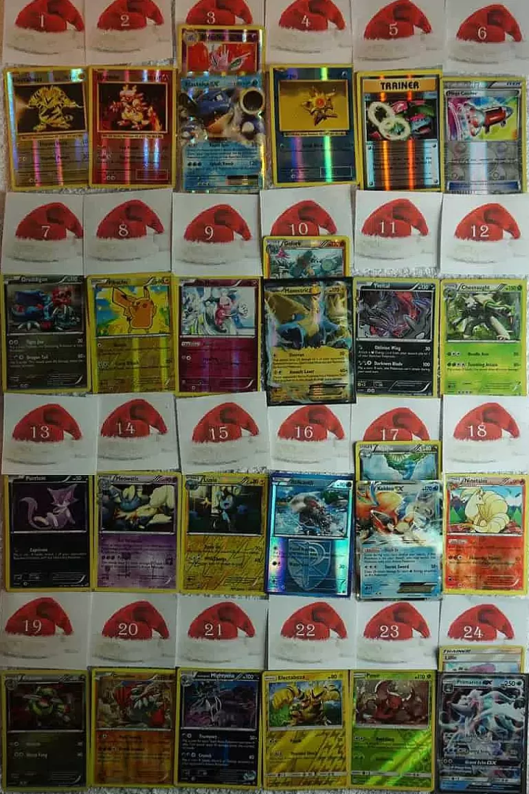 Pocket Monster Pokémon Kort-Pokemon Pakkekalender Med Adventsgaver