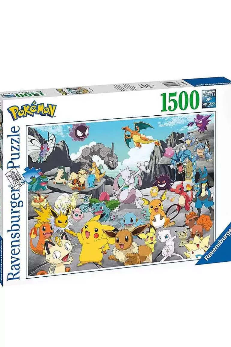 Pocket Monster Pokémon Til Børneværelset-Pokemon Ravensburger Puslespil Med 1500 Brikker