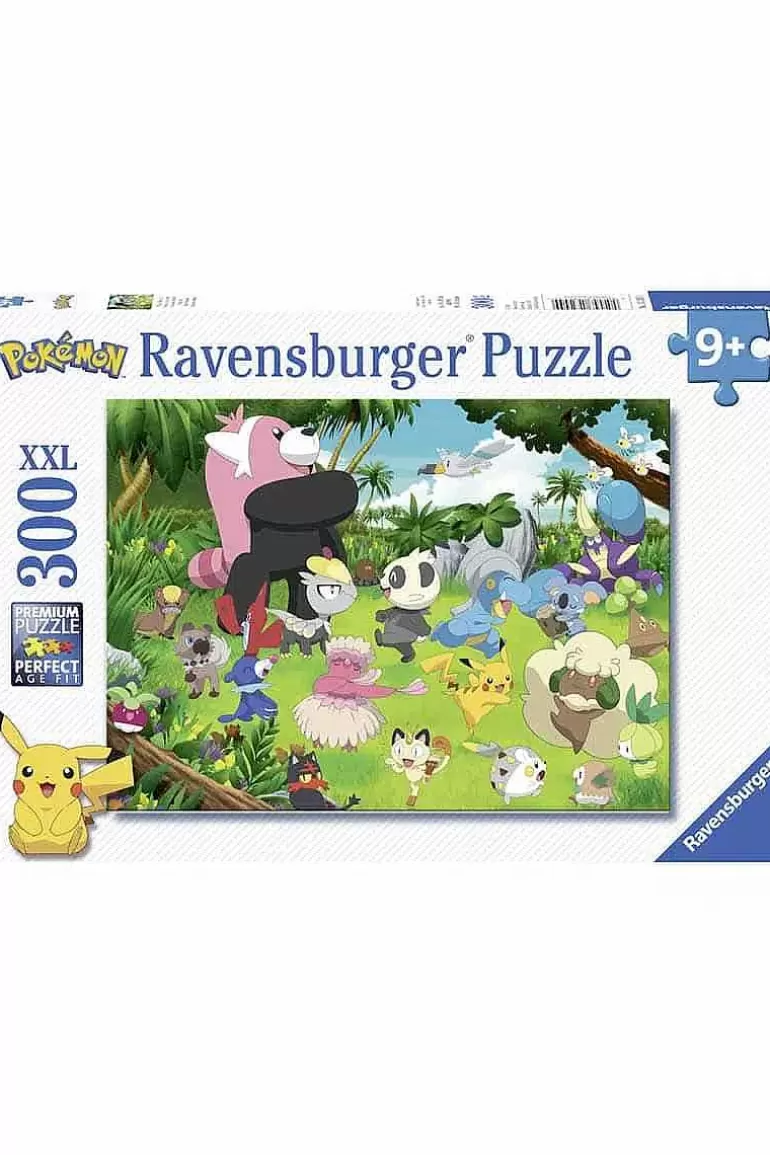 Pocket Monster Pokémon Til Børneværelset-Pokemon Ravensburger Puslespil Med 300 Brikker