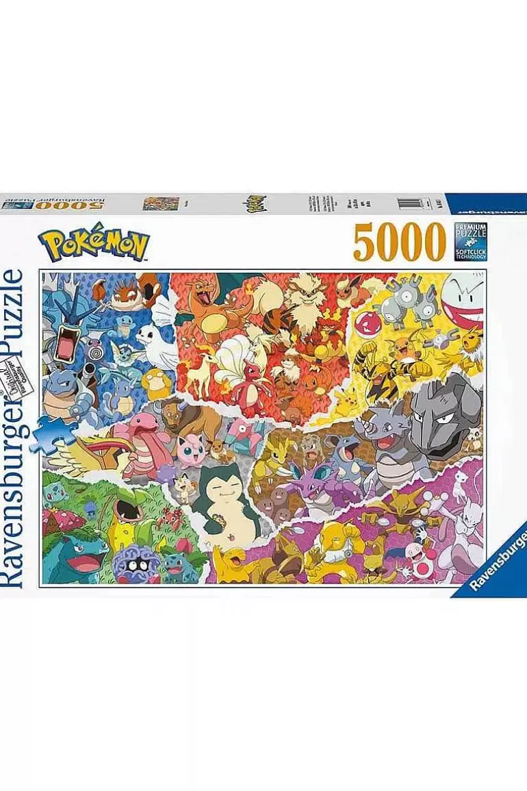 Pocket Monster Pokémon Til Børneværelset-Pokemon Ravensburger Puslespil Med 5000 Brikker
