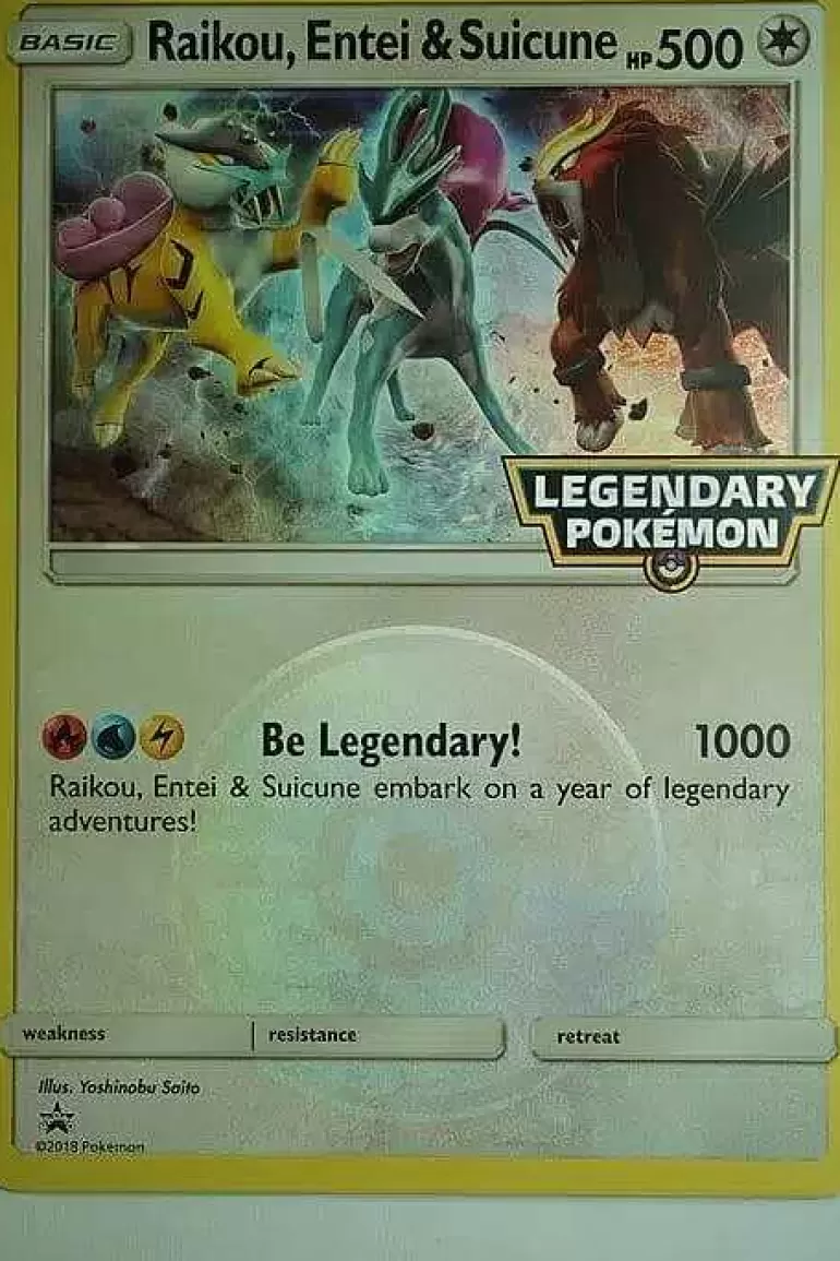Pocket Monster Pokémon Kort-Raikou Entei Og Suicune Lengendarisk Stor