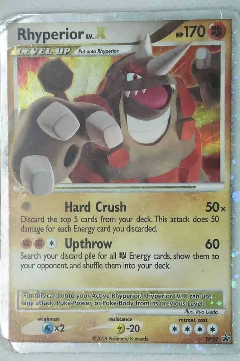 Pocket Monster Pokémon Kort-Rhyperior Lv. X Dp29 Slidt