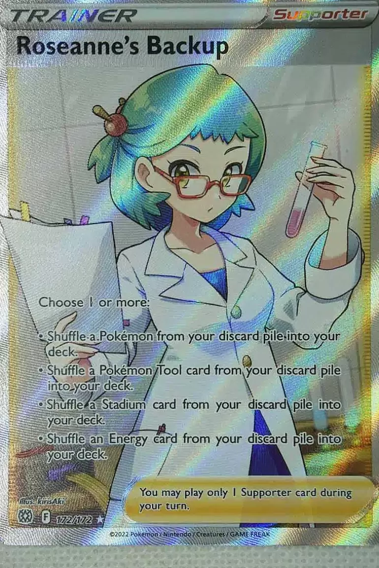 Pocket Monster Pokémon Kort-Roseanne'S Backup 172/172 Full Art