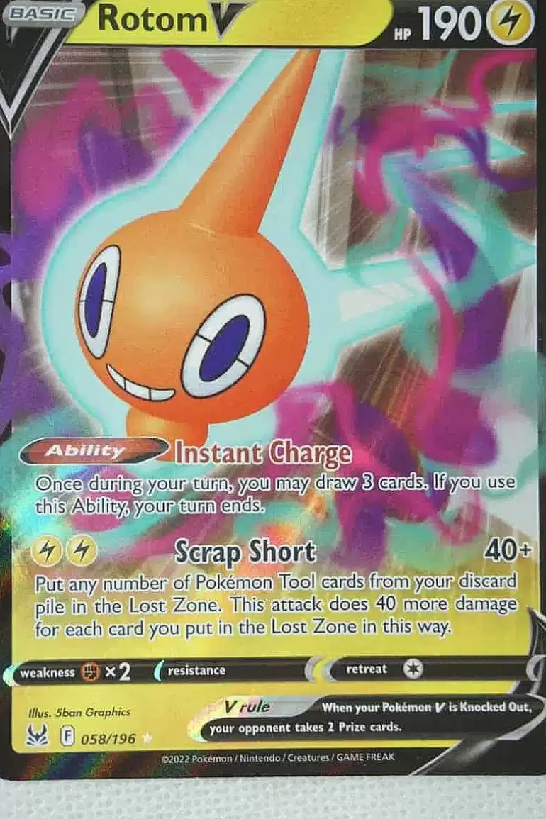Pocket Monster Pokémon Kort-Rotom V 058/196