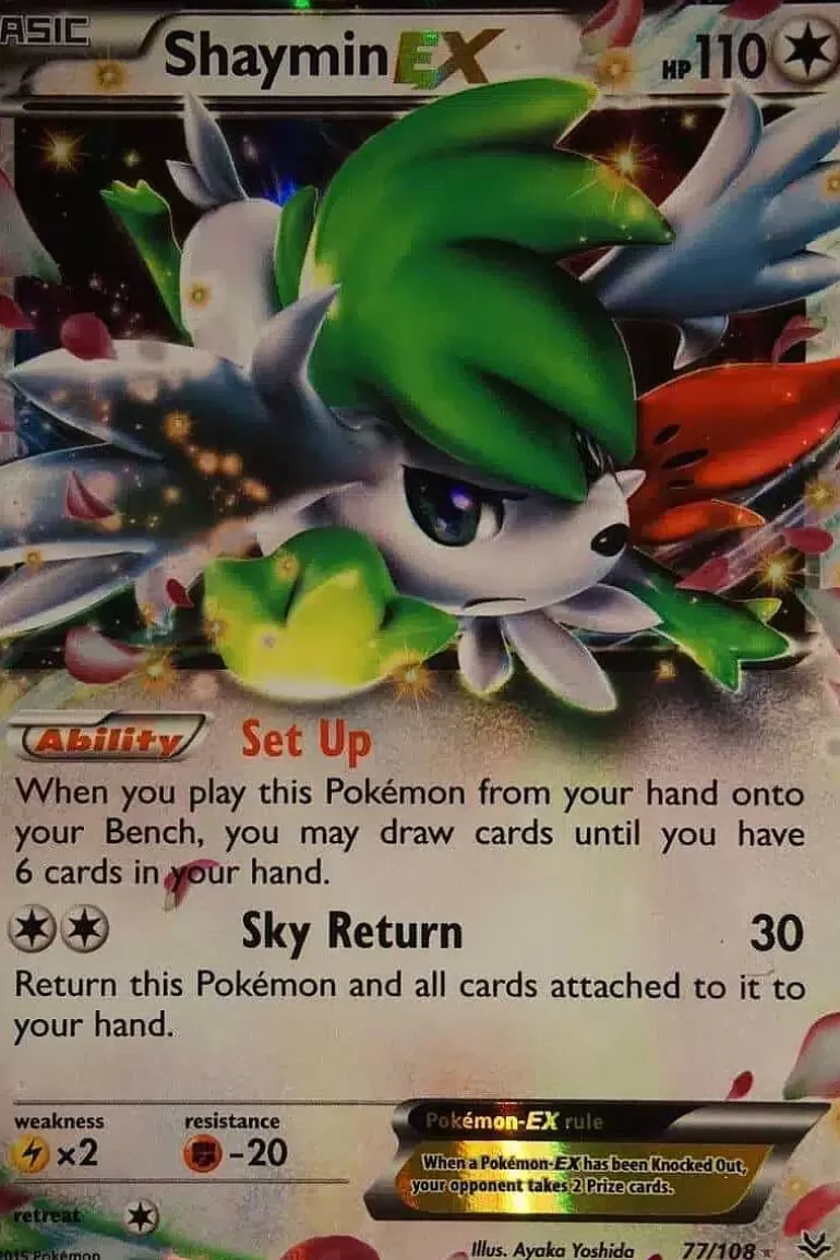 Pocket Monster Pokémon Kort-Shaymin Ex 77/108