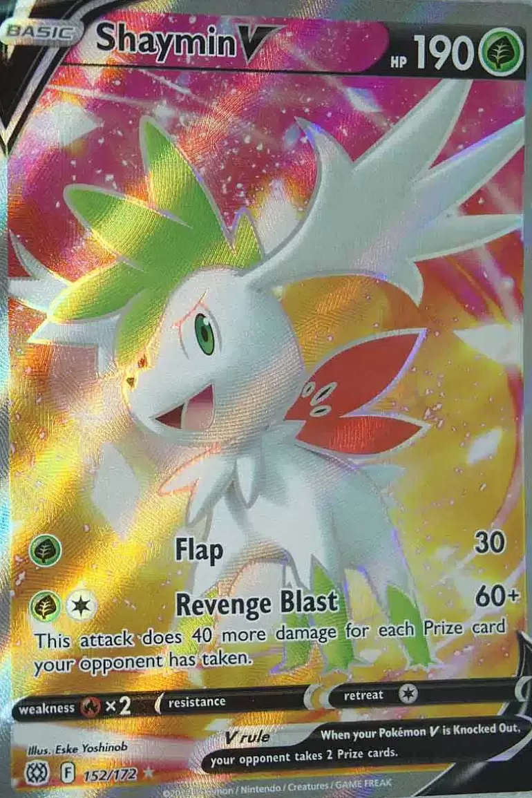 Pocket Monster Pokémon Kort-Shaymin V 152/172 Full Art
