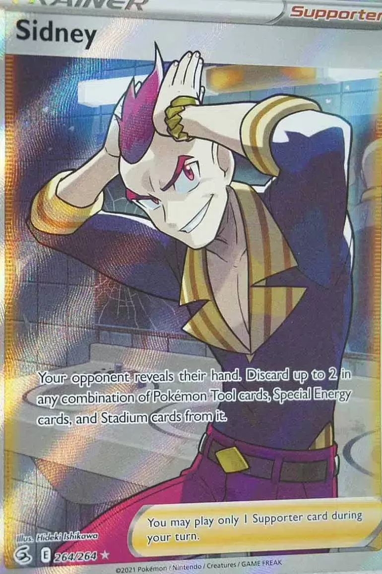 Pocket Monster Pokémon Kort-Sidney 264/264 Full Art