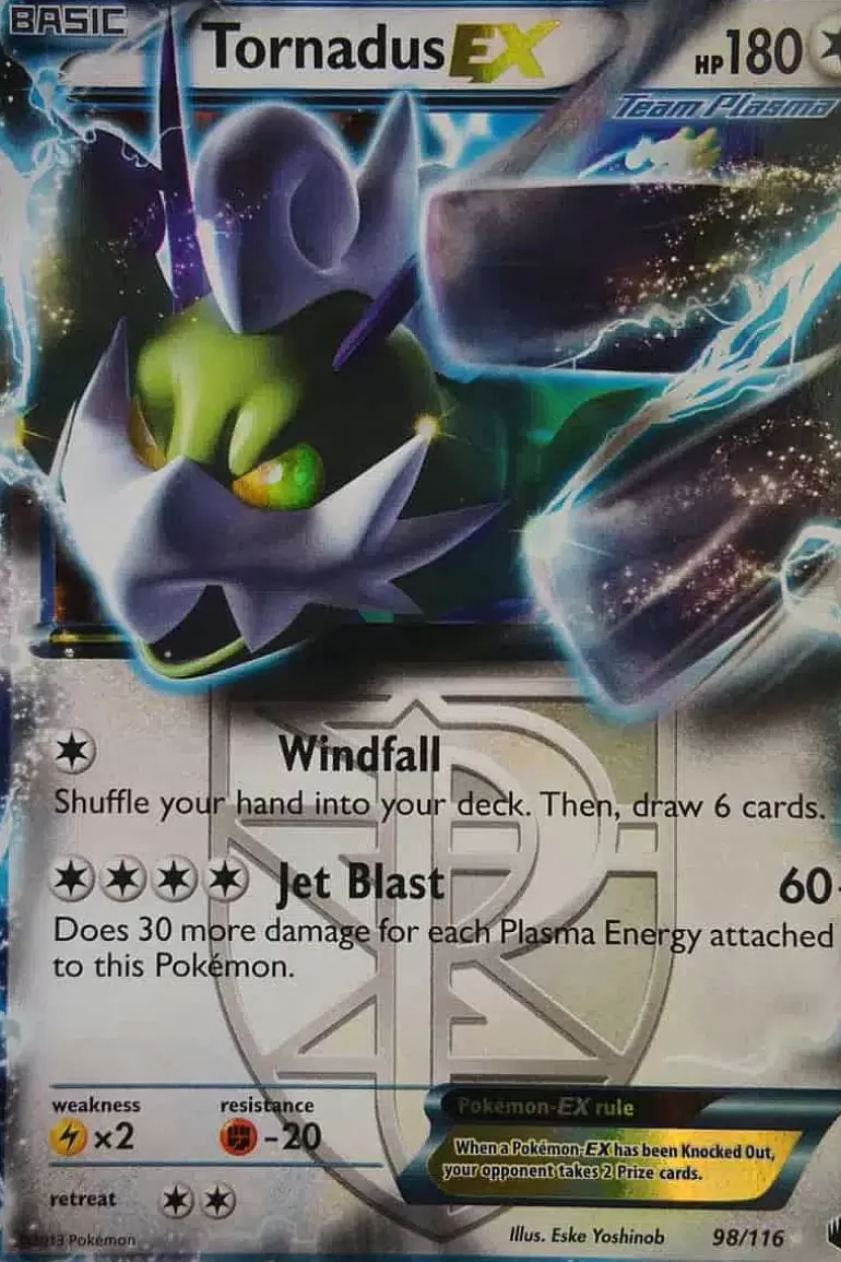Pocket Monster Pokémon Kort-Tornadus Ex 98/116