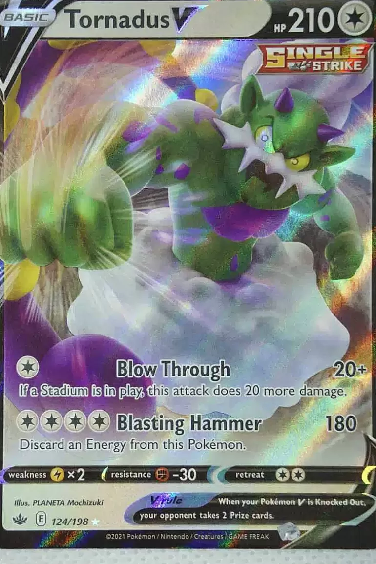 Pocket Monster Pokémon Kort-Tornadus V 124/198