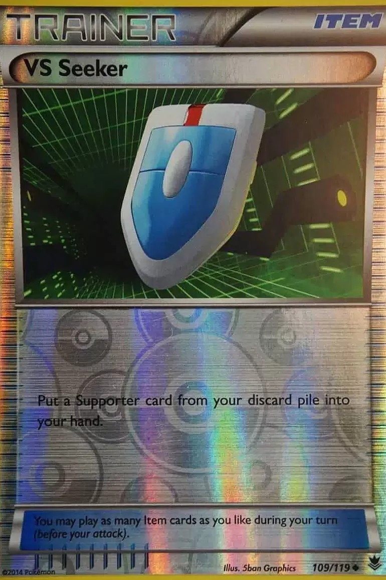 Pocket Monster Pokémon Kort-Vs Seeker 109/119 Reverse Holo